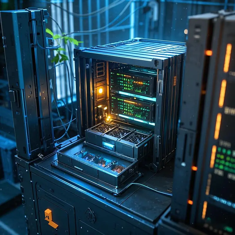 ما هو الأنبوب لغرفة كمبيوتر حاوية العملة الافتراضية؟